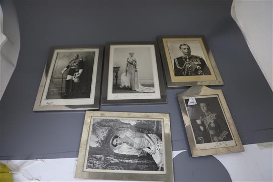 A collection of signed Royal photographs